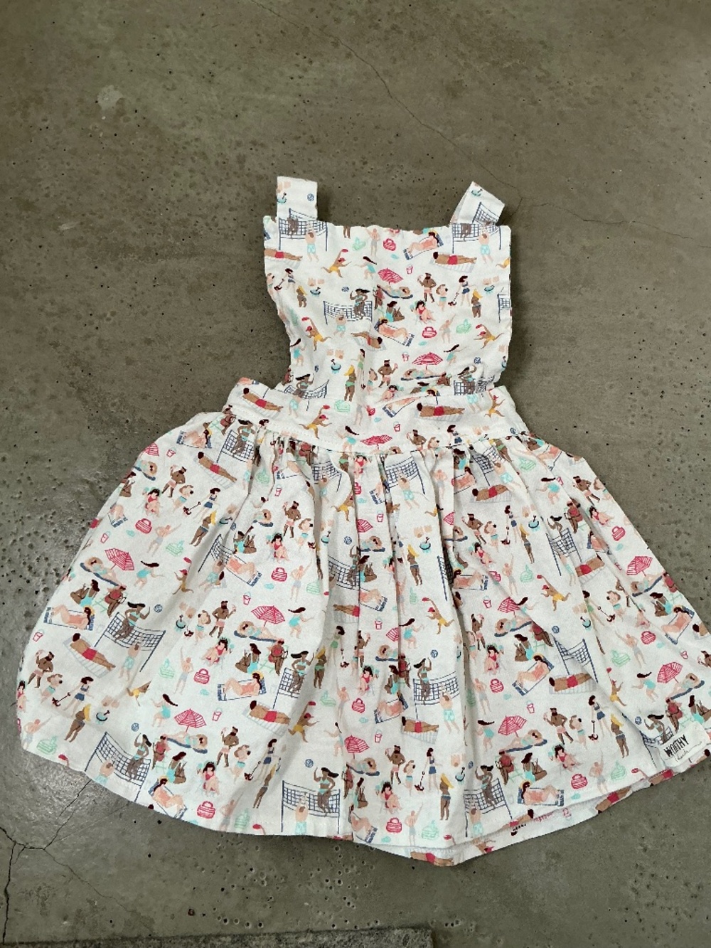 Beach Print Baby Dress
